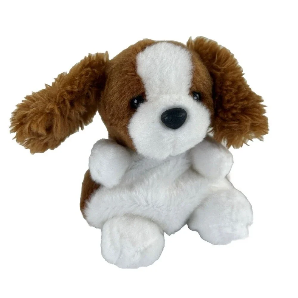 Aurora World Plush Palm Pals LADY SPANIEL 5” Stuffed Animal Bean Bag Toy Gift